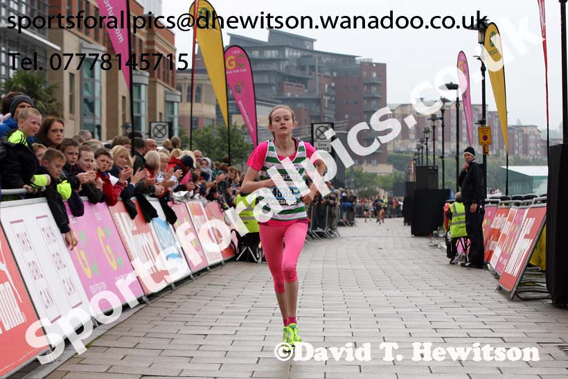 Girls Junior Great North Run. Photo: David T. Hewitson/Sports for All Pics